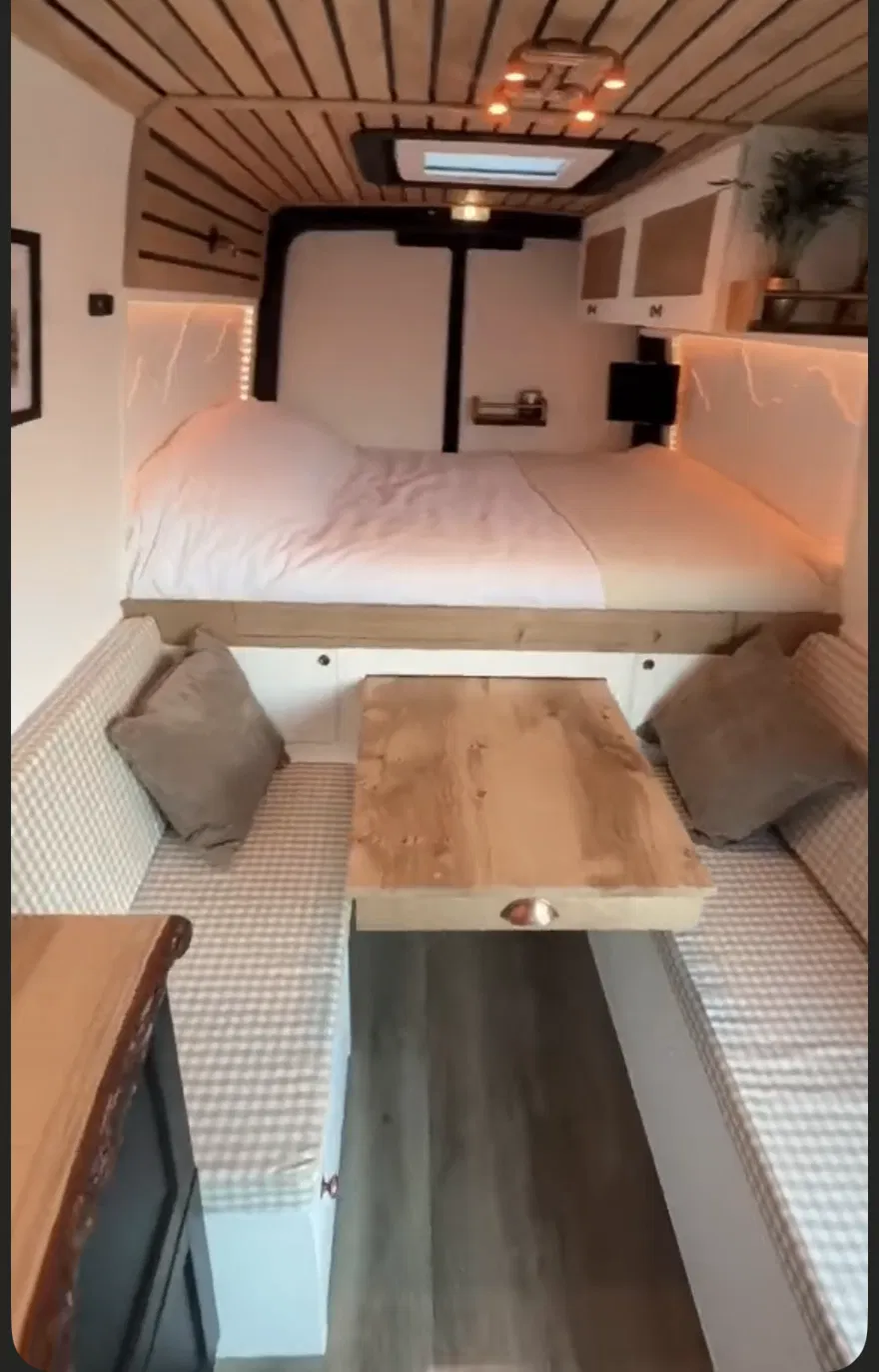 Steel fabrication and armor on an Amigo Vans build
